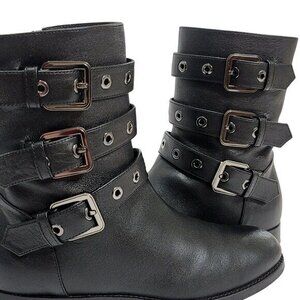 Longchamp Boots Booties Ankle 35 Black Leather